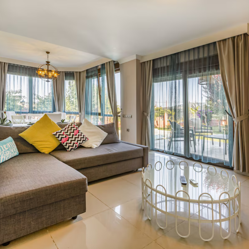No:15 deluxe villa iç salon görseli